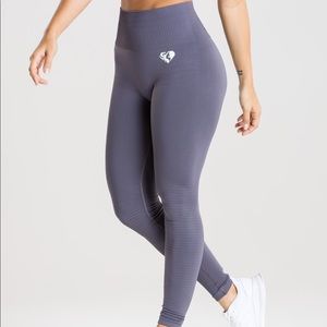 WOMENS BEST POWER SEAMLESS LEGGINGS CHARCOAL